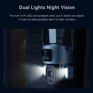 Cámara Solar <span class=keywords><strong>Duo</strong></span> WiFi 4G, Cámara 4K LTE 4G de Doble Lente, Cámara de Seguridad Giratoria con Energía Solar - Product Image 4