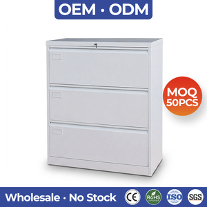 Office Furniture Storage Drawer File <strong>Cabinet</strong> <strong>Lockable</strong> <strong>Metal</strong> 3 Drawer <strong>Cabinet</strong> - Product Image 1