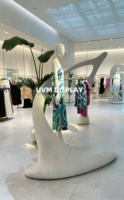 Maniquí de Mujer de Cuerpo Entero de Fibra de Vidrio Blanco - Modelo Ideal para Escaparates de Tiendas de Ropa Femenina y Bodas