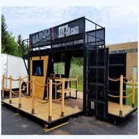 Préfabriqué mobile portable petit café meubles conteneur d'expédition café boutique kiosque conceptions stand restaurant bar