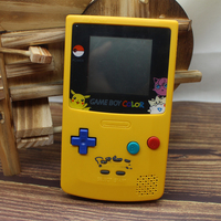 Console de jeu GameBoy Color d'origine reconditionnée avec écran IPS modifié et coque de remplacement