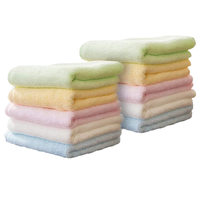 Toalla de bambú tejida de secado rápido de 30x30 cm (12x12 pulgadas) al por mayor, paños de baño para niños, toallitas de mano de color liso para recién nacidos, para uso exterior