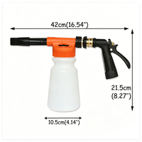Pulvérisateur à mousse pour tuyau d'arrosage, directement de l'usine, pour lavage et nettoyage de voitures |   Pulvérisateur de jardin réglable pour tuyau d'arrosage, idéal pour l'extérieur