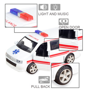 Jouets de véhicules pour enfants, modèle de voiture moulé sous pression, camions pour enfants moulés sous pression, jouet d'<span class=keywords><strong>ambulance</strong></span> - Product Image 2