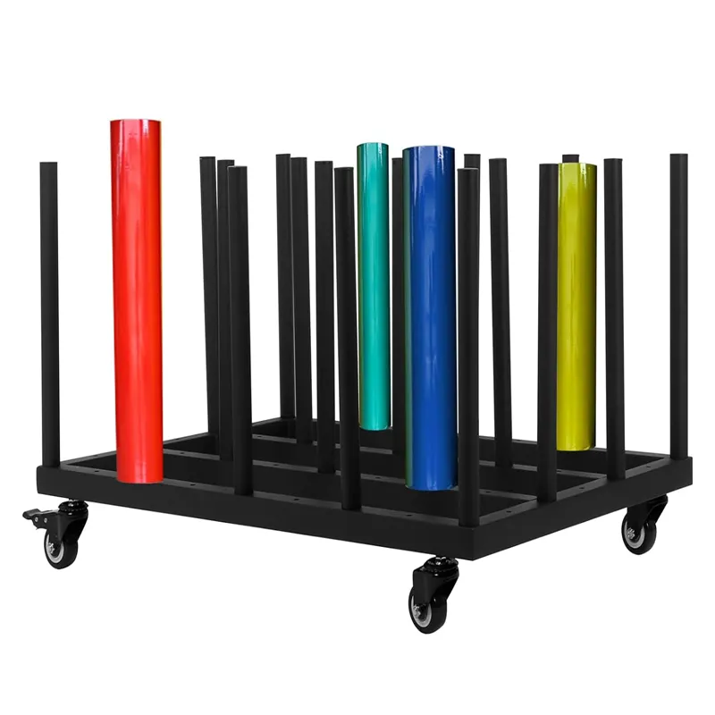 Utility Carts Heavy Duty Vinyl Digitaal Media Rack Voor Fotografie Papierrollen