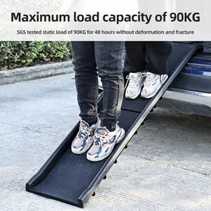 Compact Foldable Lightweight Outdoor Dog Ramp Portable Pet Ramp For Large Dogs Suv Cars Trucks