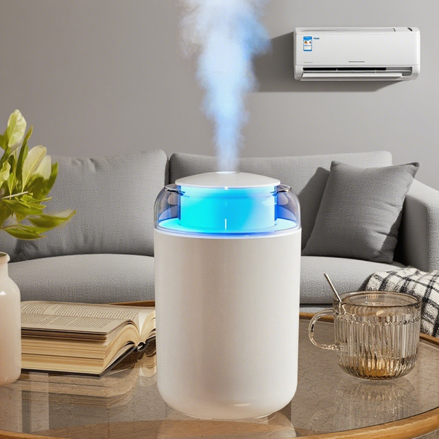 1.3L LED Light Quiet & Reliable Humidifier for Bedroom Office Living Room-Sleep-Friendly Air Moisture Improver Hotel Use