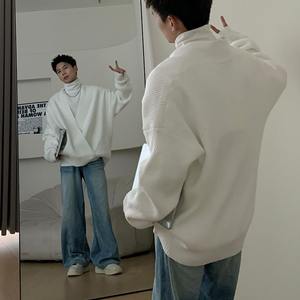 Suéter tipo cárdigan holgado y versátil de estilo retro Cleanfit, suéter de punto grueso para otoño e invierno, estilo informal - Product Image 3