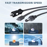 Cable Mini Starlink 3 en 1 de 15 pies/5 m, USB-C/Cargador de Coche/Alimentación CC a CC, Reemplazo Impermeable