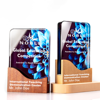 Trophée en bois massif personnalisé pour réunion annuelle de l'équipe créative Prix en bois pour la production d'articles commémoratifs