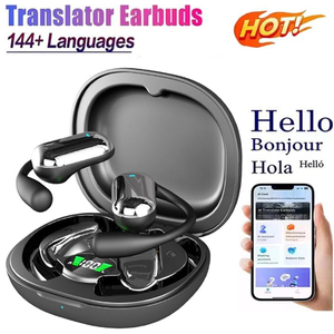 Auricolari Wireless con Traduzione Vocale AI in 144 <span class=keywords><strong>Lingue</strong></span>, <span class=keywords><strong>Traduttore</strong></span> in Tempo Reale <span class=keywords><strong>per</strong></span> Uso Aziendale Portatile, Novità - Product Image 4