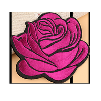 Patchs brodés en forme de rose, 9 couleurs, broderie complète, patch décoratif pour vêtements, vestes, jeans, sacs, bricolage