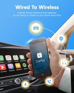 Fuallwin Wireless CarPlay & Android Auto Adapter con 5,3 para 5GHz WiFi <span class=keywords><strong>1</strong></span> <span class=keywords><strong>año</strong></span> de garantía - Product Image 2