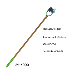 Tondeuse à gazon de jardin tondeuse à gazon roulante avec long manche en bois - Product Image 4