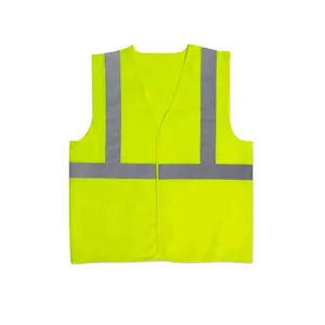 Orange Yellow High Visibility Custom Reflective Safety Vest For Warning Construction Safety Vest With Custom Logo