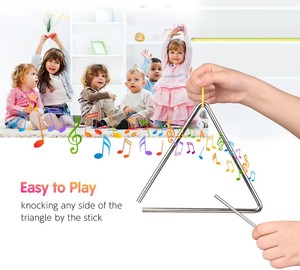 Triángulo <span class=keywords><strong>Musical</strong></span> de Percusión Educativo Disponible al por Mayor en 2025, Juguetes de Triángulo de Hierro para Niños, <span class=keywords><strong>Precio</strong></span> de Triángulo - Product Image 5