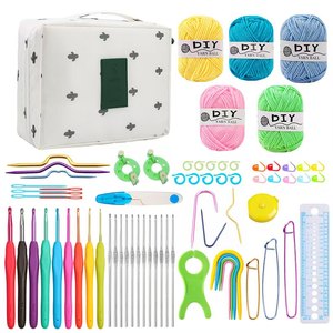 Juego <span class=keywords><strong>de</strong></span> hilo <span class=keywords><strong>de</strong></span> <span class=keywords><strong>ganchillo</strong></span> TPR con mango azul transfronterizo <span class=keywords><strong>para</strong></span> <span class=keywords><strong>principiantes</strong></span>, herramienta <span class=keywords><strong>de</strong></span> tejer hecha a mano <span class=keywords><strong>de</strong></span> plástico, Kit <span class=keywords><strong>de</strong></span> costura, embalaje <span class=keywords><strong>de</strong></span> bolsa <span class=keywords><strong>para</strong></span> - Product Image 4