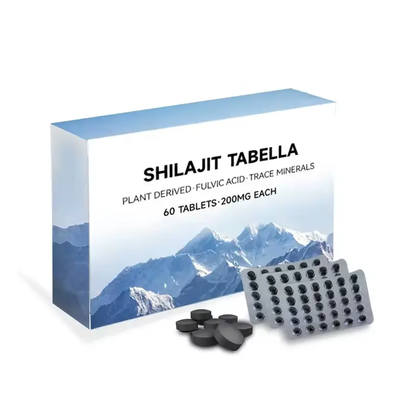 100 % reiner Spurmineralkomplex reiner Himalaya-Shilajit Trockentropfen reich an natürlicher 58 %Fulbinsäure Original-Shilajit-Harz