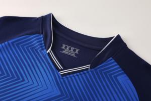 Unisex Fußball-/Fußball-Team-Trikot, individueller Teamname, Spielername, einfarbig, schnell trocknend, atmungsaktiv, V-Ausschnitt, kurze Ärmel, Sommertraining - Product Image 3