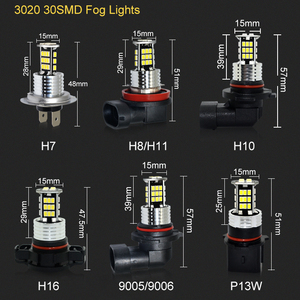 G-View Good H10 9006 <span class=keywords><strong>HB4</strong></span> 9005 <span class=keywords><strong>HB3</strong></span> PSX24W H16 EU Haute Qualité 130SMD 3020 LED Auto Lamp DRL Car Anti Fog Light Bulb 6000K White - Product Image 6