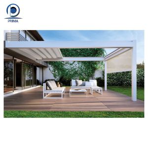 Gazebo rétractable à cadre en aluminium robuste avec panneaux latéraux - Product Image 2