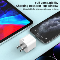 Adaptateur secteur UE US UK, chargeur rapide REAL 20W PD pour iPhone 13 14 15 16 17 Pro Max
