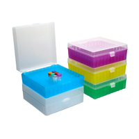 Caja de almacenamiento criogénica Degao de PVC para congelador de baja temperatura, caja criogénica para muestras con 81/96/100 pocillos para criotubos de 1.5ml, 2ml y 5ml