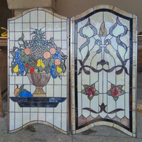 Panel Decorativo de Vidrio Artístico Teñido Personalizado al por Mayor, 50*80CM, Diseño de Frutas, Estilo Europeo, Grosor Sólido de 5mm