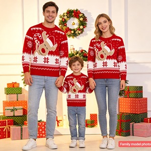 Pull tricoté chaud et décontracté pour femme, idéal pour les fêtes et Noël, vente en gros - Product Image 4