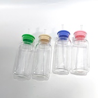 Bouteilles et Tasses en Verre Transparent de Haute Qualité pour Boissons, avec Couvercle en Silicone et Paille, Idéales pour Café, Thé et Autres Boissons – Vente en Gros