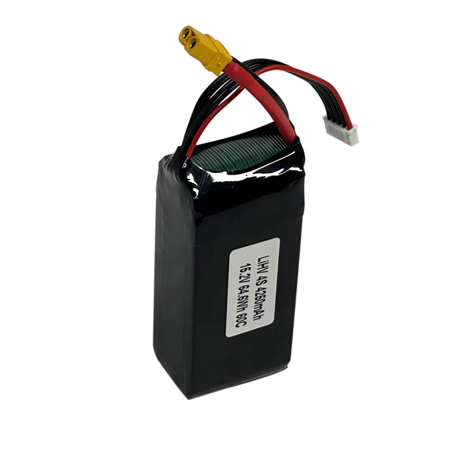 High Voltage 4S 15.2V 17.4V 60C 4250mAh Lipo High Power Super Lightweight Design Battery Pack for Drone Light Shows