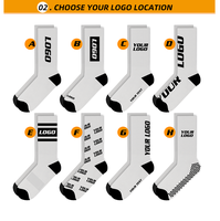 Logo personnalisé Chaussettes en coton pour hommes Chaussettes décontractées de la saison d'automne avec des couleurs personnalisées Sox conçus en usine