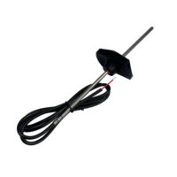 Sonde de température NTC à fixation par clip, longue, en acier inoxydable, thermistance à immersion fixe pour réservoir d'eau et chauffe-eau