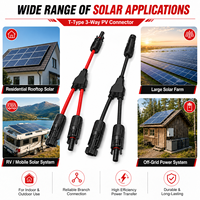 Connecteur en Y solaire mâle et femelle 1000V/1500V pour câbles et connecteurs photovoltaïques