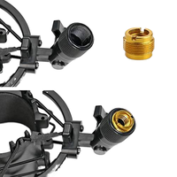 Support antichoc universel pour microphone Yinyu MSA026B avec cordons élastiques anti-vibrations pour l'enregistrement en studio et la diffusion de podcasts