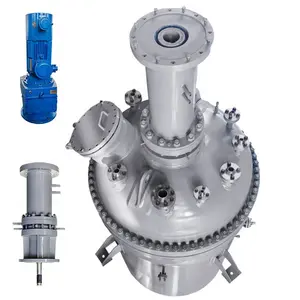 Reactor industrial de reacción térmica de tóner de alta presión con camisa de acero inoxidable ASME CE EAC 5000L con control automático PLC PID