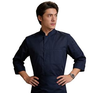 Affascinante Giacca <span class=keywords><strong>da</strong></span> <span class=keywords><strong>Chef</strong></span> a Maniche Lunghe di Alta Qualità per <span class=keywords><strong>Uomo</strong></span>, Uniforme <span class=keywords><strong>da</strong></span> Cucina con Stampa a Trasferimento Termico per Ristoranti Occidentali, Hotel e Bar - Product Image 2