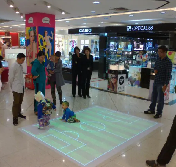 Floor Advertising Interactive Projection System For Show Event Promotions