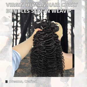 BGGME HAIR-001 Extensiones de Cabello Natural Sin Remy de Una Sola Capa, Calidad de Salón, Cutícula Alineada, Cabello Birmano Rizado Virgen, Doble Trama a Máquina - Product Image 2