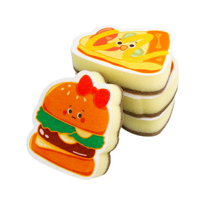 Éponge de nettoyage non tissée imprimée sur le thème du pain, carrée, multi-usages, super absorbante, pour cuisine, gomme magique de nettoyage - Product Image 2