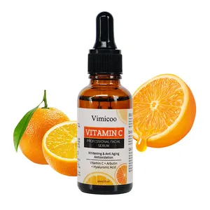 Skin Care Products Manufacturers Private Label Facial Whitening Brightening Organic Vitamin C Face Glowing Serum