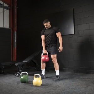 Ensemble de kettlebells de compétition en acier VIGFIT, équipement de musculation calibré pour la musculation croisée en salle de sport - Product Image 4