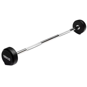 Barre de musculation <span class=keywords><strong>EZ</strong></span> en caoutchouc pour entraînement de musculation, <span class=keywords><strong>poids</strong></span> libres, équipement de fitness avec barre <span class=keywords><strong>EZ</strong></span> droite fixe et barre droite en caoutchouc - Product Image 4