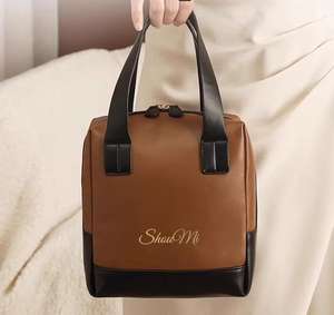 Sac de Maquillage en Cuir PU, Vente en Gros Usine, Trousse de Voyage Portable, Sac à Main Grande Capacité, Sacs de Toilette - Product Image 1