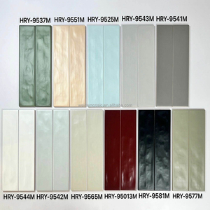 Carrelage mural en céramique brillant <span class=keywords><strong>rouge</strong></span> bordeaux, carreaux de type métro rectangulaires longs pour cuisine et salle de bain, vente en gros pour projets hôteliers et de spas - Product Image 4