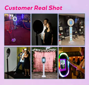 Nouvelle technologie d'imprimante Ipad Photo Booth avec écran LED Light Free Accessoires Portable Led Ring Roamer avec Ipad Photo Booth - Product Image 3