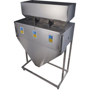 Distributeur de remplissage haute précision en acier inoxydable à 3 têtes pour 9999g de raisins secs, baies de Goji, épices en poudre, farine, café et thé en sachet - Product Image 3