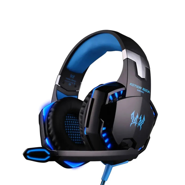 KOTION EACH G2000 Gaming Headphone PC Gamer Stereo Headset With Microphone LED Lights for Computer/Notebook Laptop