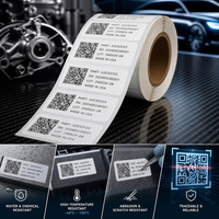Étiquettes de traçabilité de code QR de qualité automobile