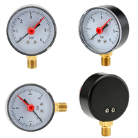 Manomètre à capsule micro-millibares à cadran large de 4 pouces, antivibrations, basse pression, précision 1,6 %/2,5 %, garantie 1 an